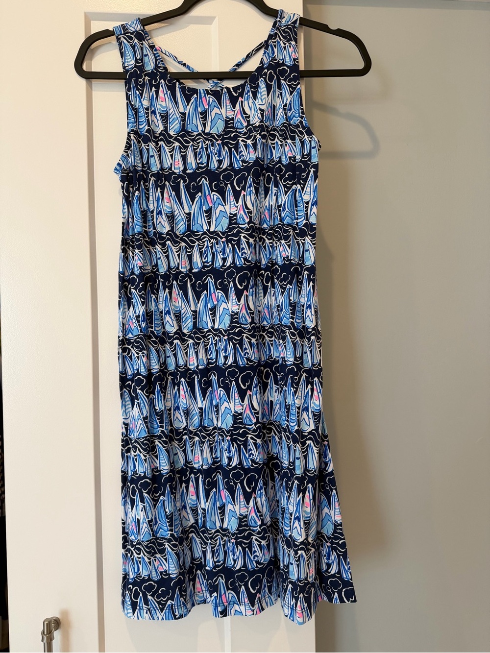 Lilly Pulitzer Kristen Swing Dress in Low Tide Navy Sails & Stripes XS